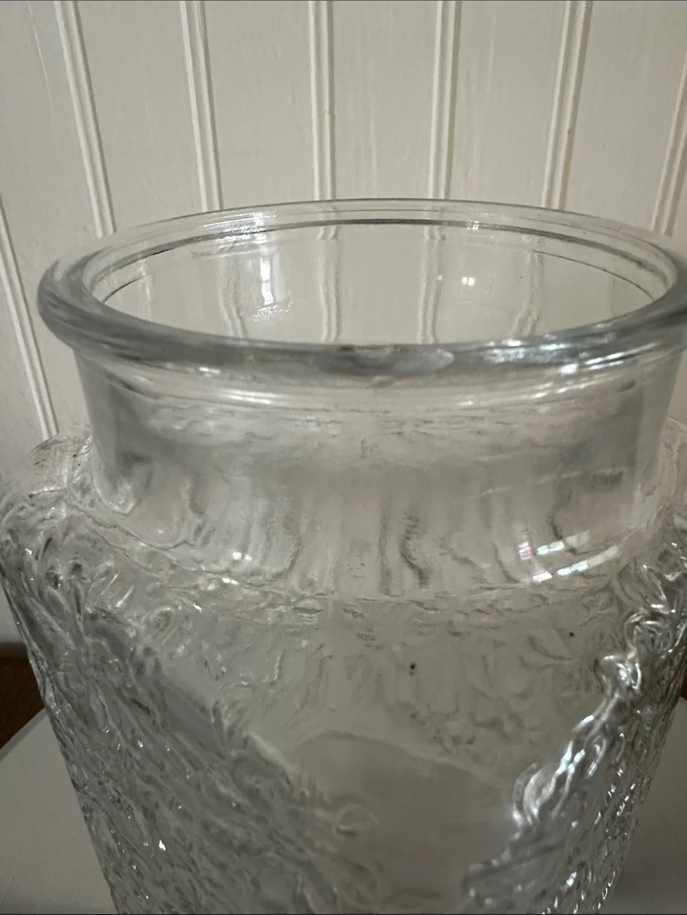 Vintage Princess House Fantasia Collection Glass Canister with Lid